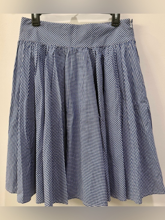 Ralph Lauren Sport Dresses & Skirts - Vintage 90s Ralph Lauren Sport Blue White Gingham Skirt Women 6 Classic Preppy